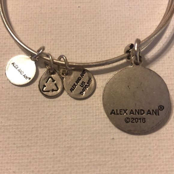 Alex and Ani "S" Initial Bangle - Picture 5 of 6